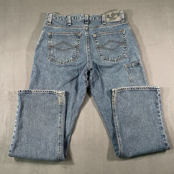 Diamond Gusset Men’s Jeans Zipper Fly Straight Leg Denim Jeans 33x29 - Picture 6 of 9